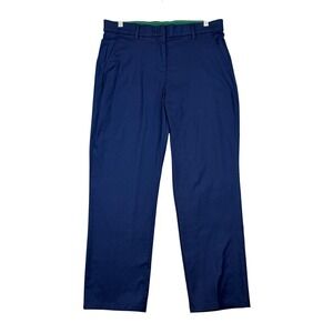 Adidas Pants Womens 10‎ Blue Golf Khakis Straight Leg Pockets Originals JW9871